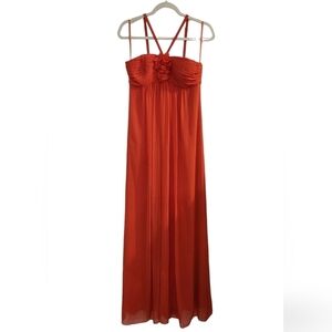 BCBGMaxAzria Orange Maxi Dress